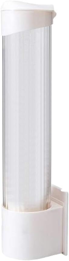 Practical Wall Mounted Water Dispenser Automatic Durable Disposable Paper Water Cup Holder Storage Rack with Head Cover for 60-70 Cups Home Restaurant