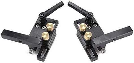 ArtisanShow 600mm 45 Type T-tracks with Movable/Fixed Scale Aluminum Alloy T-tracks Slot with Left/Right Type Accurate Miter Track Stop Table Saw Accessories for Woodworking DIY Tools (Fixed Scale)