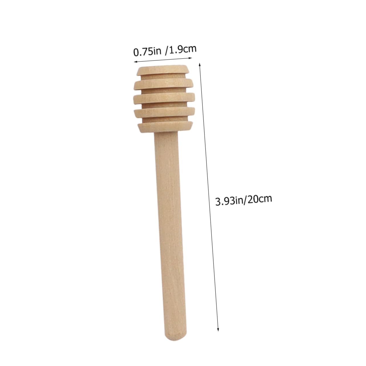 OKUMEYR Long Handle Honey Stirrer Sticks Food Grade Wooden Honey Spoons for Easy Honey Extracti