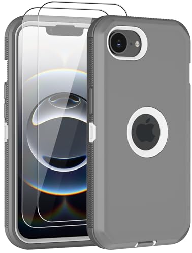 Aimoll-88 iPhone 16epP[XA2̃XN[veN^[t ϋv ی t{fB 3w  ϏՌ ho ^tȕیdbJo[ Apple iPhone 16ep (O[)