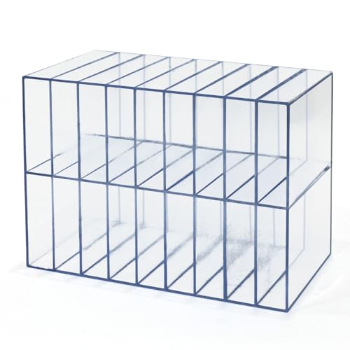 Vowcarol Organizador de marcadores de acrílico transparente, 18 compartimentos para 72 marcadores -