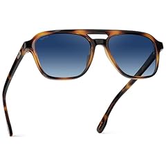 Whiskey Brown Tortoise / Blue Gradient Lens