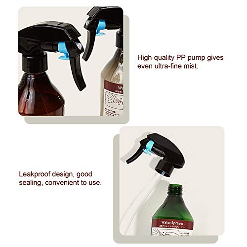 LAURAG Frasco de spray de cabelo 300ml Garrafa de spray de cabelo 300ml Garrafa de spray vazia Ferra