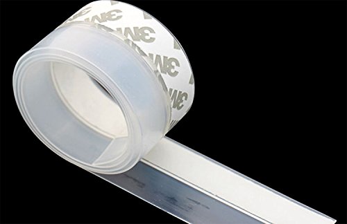 TBWHL Shower Door Bottom Seal Strip Silicone Rubber Sealing Sticker 16 Feet Translucent (35 mm)