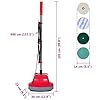 vidaXL Cireuse à Parquet 5 en 1 Brosseur Brosse Nettoyage Plancher Nettoyeur
