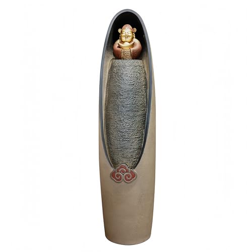 Water Fountain Indoor - Water Fountain Decor for Meditation, Zen Decor, Relaxation, Suitable for Yoga, Study, Tea, Living Room, Office, Beauty Club Decor