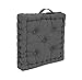thesecrethome.es - Cojín de Suelo Doble Cara - Asiento con Asa Acolchado de 40 x 40 cm para Interior y Exterior - Cojín Silla Algodón 100 % - Decoración Hogar (Gris Oscuro)