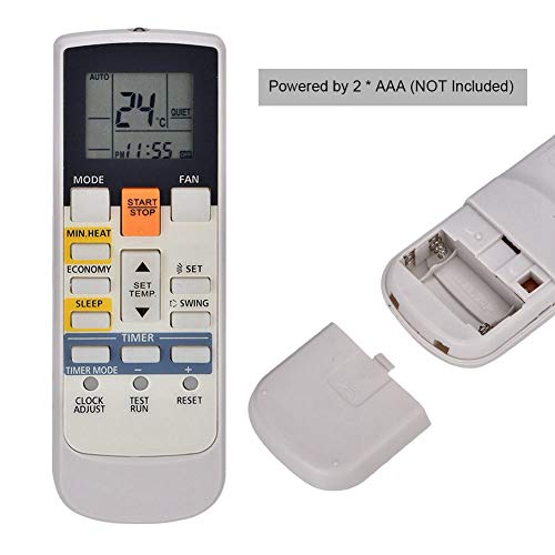 Replacement Remote Control for AR-RAH1E AR-RAH2E, AC Air Conditioner with LCD Screen 8m, black/gray - Image 4