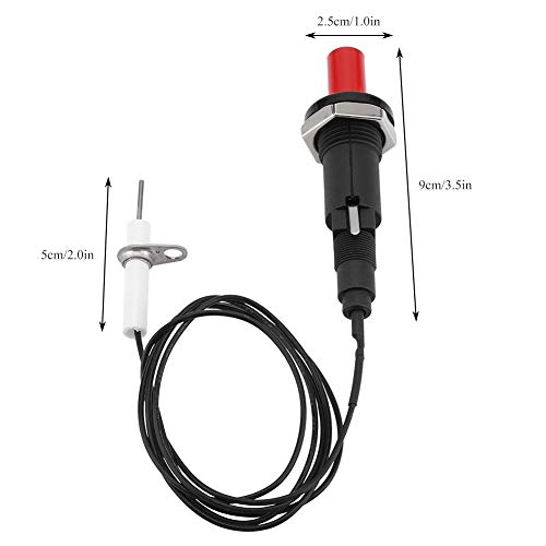 Piezo Zünder Funkenzündsatz, 1 Out 2 Piezo-Zündsatz BBQ-Grill-Druckknopfzünder für Grill, Camping, Kamin, Gas, Herd, Ofen, Heizung