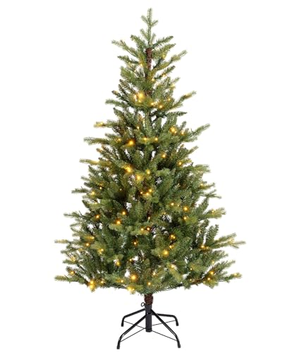 Everlands Kunstkerstboom Allison Pine groen, 180 cm, verlicht: warm wit/klassiek warm