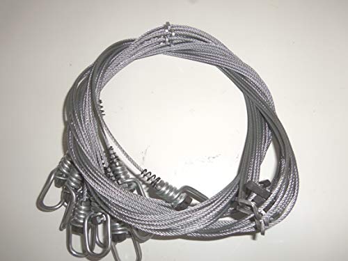 Funke Trap Tags 60" 3/32 Micro Lock Loaded Snares Coyote Beaver Raccoon