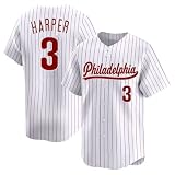 NZUONODAI Bryce Harper Jersey Philadelphia White Mens Baseball Stitched