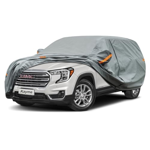 Kayme Heavy Duty SUV Car Cover Custom Fit GMC Terrain (2010-2025) Waterproof All Weather for Automobiles, Full Exterior Covers Sun Rain UV Protection.