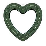 Open Heart Floral Foam Wreath Frame for Funeral Flower Arrangements (21')