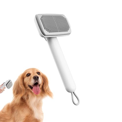 Piddy Pet Ionbrush - Ionen Tierhaarbürste, Glänzenderes Haar, One-Touch-Reinigungsfunktion, für Kurzhaar & Lang