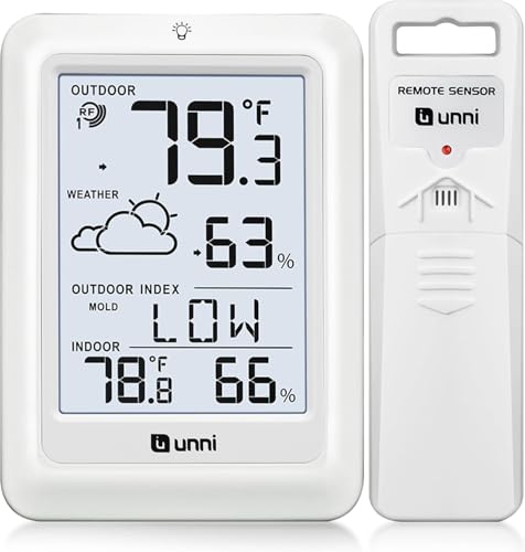 Indoor Outdoor Thermometer Wireless Weather Station