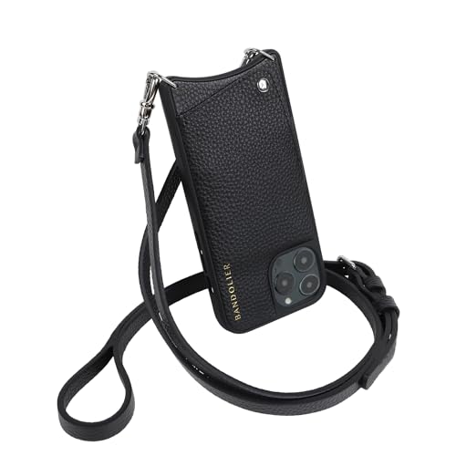 BANDOLIER  EMMA SILVER エマ シルバー　iPhone11 Emma Pebble Leather Bandolier Greige/ Silver