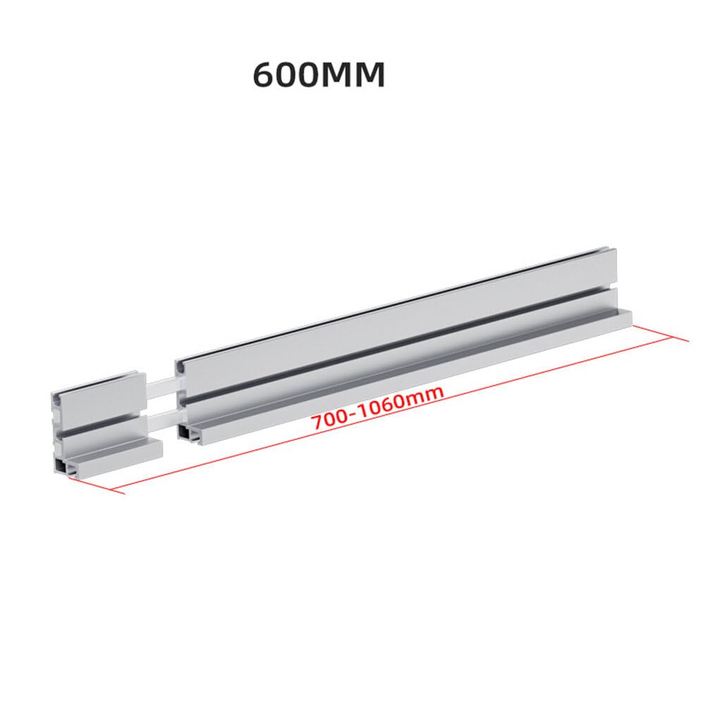 VIDOO Regulowana Prowadnica Piły Uciosowej Typ 75 z Miarą Laserową Akcesoria Stolarskie Szyna Miter Gauge-600mm