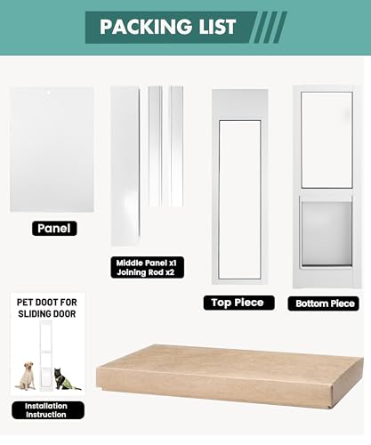 Fantrek TKSDOOR-MWT-GL1 Dog Door For Sliding Glass Door thumb #7