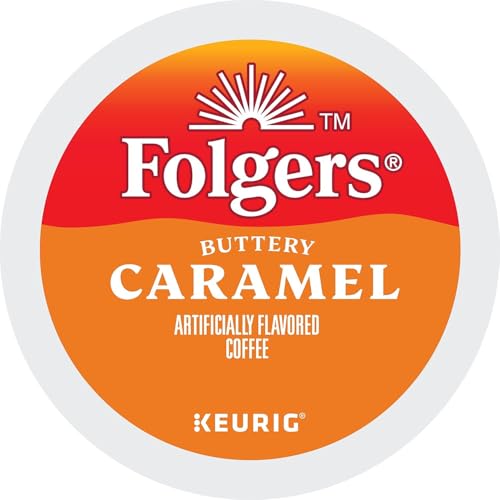 Image of Folgers 6680 Caramel Drizzle Coffee K-Cups, 24 /box