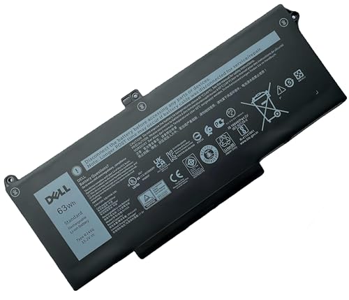 DELL RJ40G 15.2V 63Wh 4-Cell Notebook Battery For DELL Latitude 5420 Latitude 5520 Precision 3560 Series Laptops P/N: P137G P137G001 P104F P104F001 P104F002 075X16 01K2CF 0WK3F1 0M3KCN 005R42