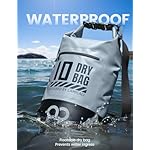 Lamicall Dry Bag, Waterproof Bag - [Durable & Floating] 5L/10L/20L/30L/40L Roll Top Drybag with Water Proof Phone Pouch for Travel Swimming Boating Kayaking Paddle Board Camping Beach Accessories - Image 4