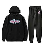 WAWNI Sway House Merch Hoodies Set Men Women Hoodies Pants Two-Piece Sweatshirt Suit (Black,M)