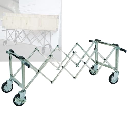 Carrito plegable de ataúd – Camión funerario de aleación de aluminio para iglesia – Diseño portátil y plegable