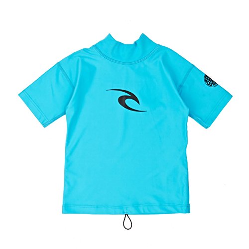 Rip Curl Toddler Kids Youth Kids Junior Boys Corpo S S UV T-Shirt Tee T Shirt Top Quick Dry Lightweight Rash Vest Top Blue