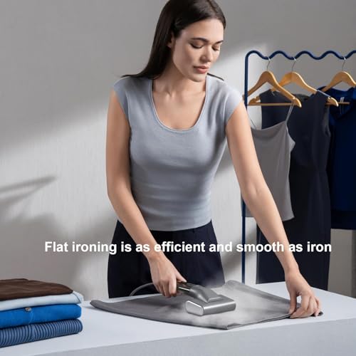Image of G10 Steamer for Clothes, Portable Travel Irons,Handheld Garment Steamer | 15S Fast Heat Up,Big Iron Panel steam iron 2-in-1 Travel Size 0.9 lbs, 100ml Tank for Travel & Home