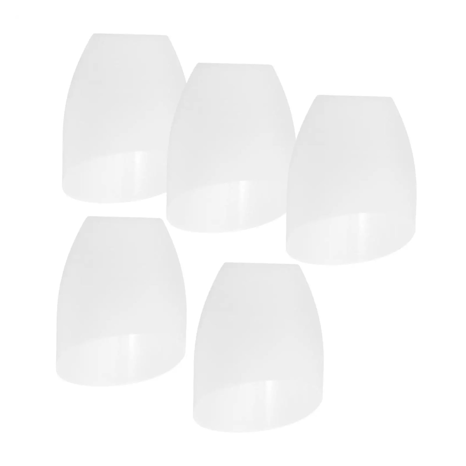 Qmvdojr White 5Pcs Horseshoe Lampshade Table Replacement 42Mm Plastic Cover Led Light Bedroom Living Room Study Decorative