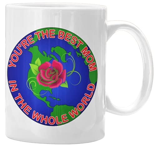 Novelty Mugs Galore World's Best Mom Coffee Mug Cup With Sayings for Women. Show Your Mom How Much You Love and Appreciate Her. Funny Thoughtful Illustrated Picture Mug. The Perfect Fun Gift for Moms.