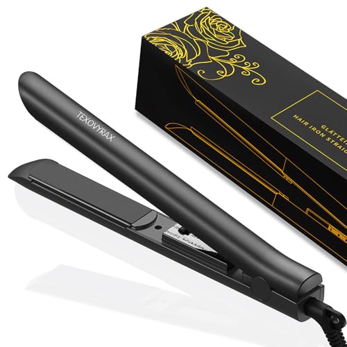 Plancha para cabello 2 en 1 TEXOVYRAX negra miniatura 1