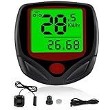Cuentakilómetros para Bicicleta - 15 Funciones, LCD Impermeable, Velocidad, Distancia, Tiempo - Compatible con Todos los Tipos de Bicicletas Un Estilo garantizado.