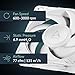 ARCTIC P12 Pro PST (White) - Powerful Premium Fan, 120 mm PWM Fan with Y-Cable Splitter, 600-3000 RPM, 0 RPM <5% PWM, Fluid Dynamic Bearing, 4-Pin - White