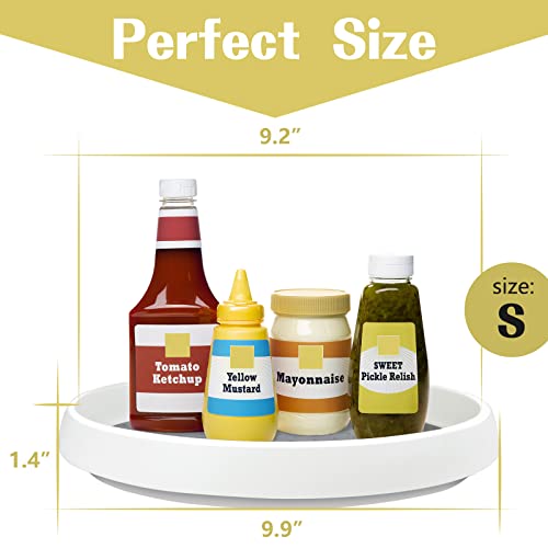 Twoyu 5Pack Non Skid Lazy Susan Turntable,Single Round Rotating Kitchen Spice Organizer For Cabinets,Pantry, Bathroom, Refrigerator（10Inch） #TOP1