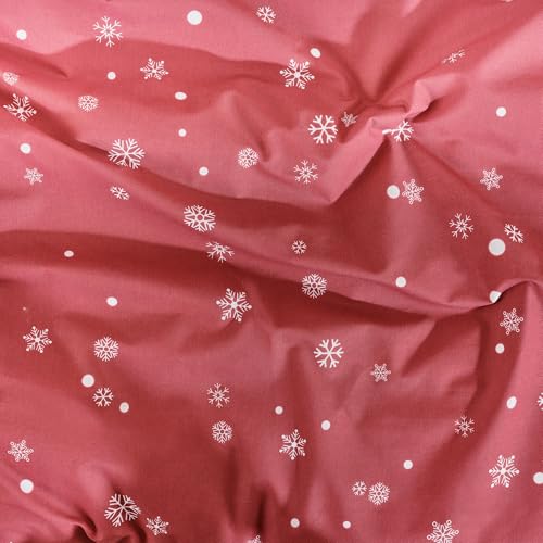 Funda nórdica Navidad 50% algodón tejida para cama de 135 con botones 4
