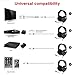 immagine 4havit Cuffie gaming PS4 Cuffie da gioco con illuminazione RGBAudio surround, controller 50MM e microfono con riduzione del rumore per Xbox One/PC/Cellulare （2010d, Nero)