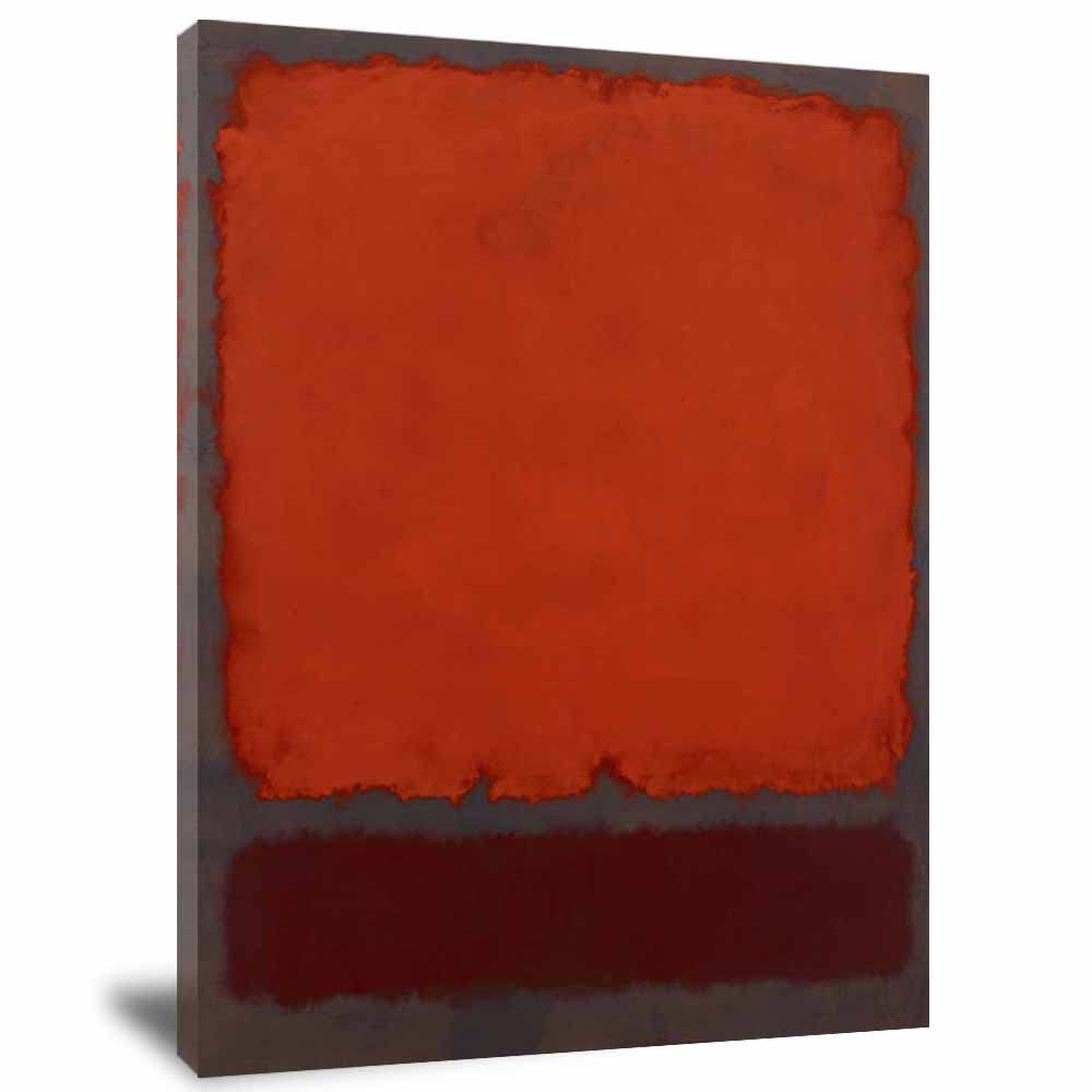 Mark Rothko Ochre and Red on Red,1962" Poster Framed Canvas Wall Art for Office Bedroom Decor Wall Canvas Art Dorm, Home Decoration Poster Prints Painting Wall Decor(40x60cm 16"x24",with frame)