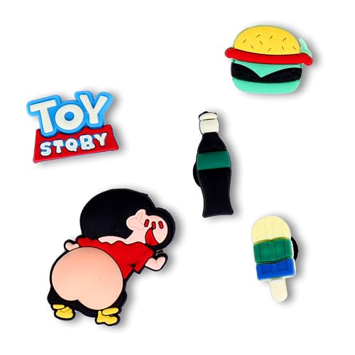 Image of CASSIEY Polyvinyl Chloride Shoe Charms Clog Different Characters Used To Decorate Clogs Shoes For Rounded Holes Charms For Shoes