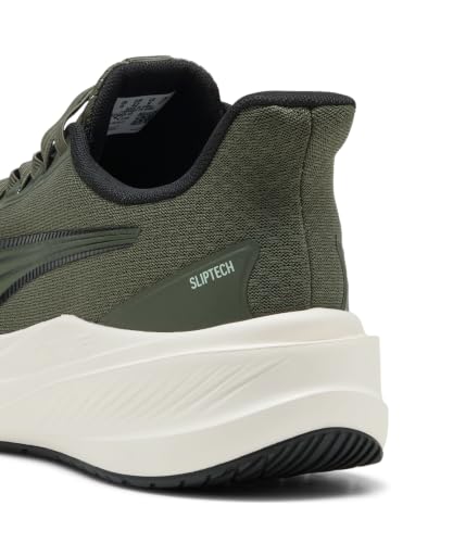 PUMA Erwachsene Dasher Lite SLIPTECH™ Laufschuhe 46, Moss Veil Warm White Black Soft Grass Green – Ansicht 3