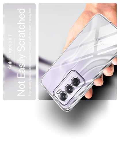 Image of WOW IMAGINE Crystal Clear Transparent Back Case Cover for Oppo Reno 12 Pro 5G | Full Device & Camera Protection Shockproof TPU Silicone Back Cover Case - Transparent