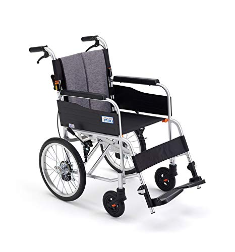 ミキ ジターン JTN-2 介助式車椅子 標準タイプ ヘザーグレー ノーパンクタイヤ仕様