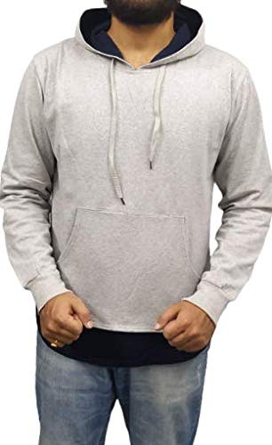 Paul & GabrielSolid Regular Fit Cotton Hoodie For Men