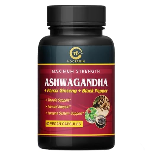 Organic India Ashwagandha Capsules 5700mg - 60 Vegan Capsules with Panax Ginseng + Black Pepper for Stress Relief, Support Adderall, Focus, Mood Enhancer, Immune & Thyroid Support - 2 Months Supply