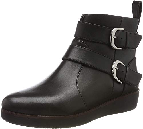 Fitflop Laila Double Buckle, Bottines Femme, Noir (Black 001), 41 EU