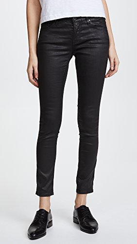 Ag Adriano Goldschmied Women's Legging Ankle Coated, Vintage Leatherette Light Black, 28 #TOP1