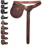 【Costume Médiéval】 il y a 1 Ceinture Médiévale et 1 Sac Banane Médiévale, de sorte que vous pouvez attacher le sac à la ceinture, Puis le porter pour les fêtes d'Halloween, les fêtes costumées et ainsi de suite ; et vous disposez de motifs en relief, Pleins d'une forte atmosphère médiévale