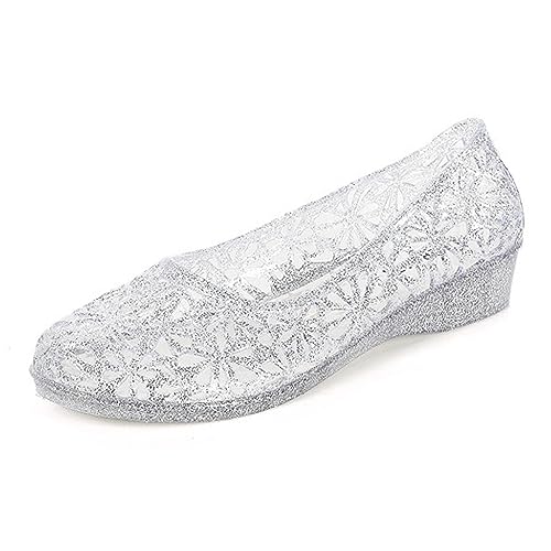 Image of Dear Time Women Flat Heel Summer Beach Jelly Shoes