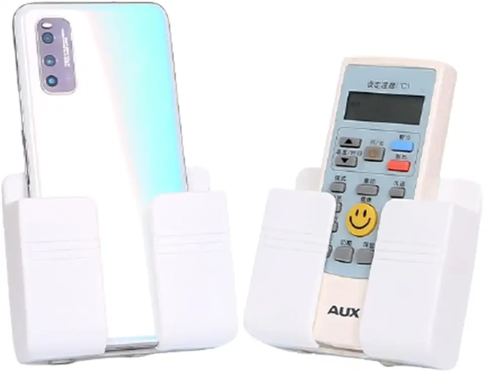 Suporte Multiuso De Parede Para Celular E Controle Remoto Sem Furos Material Premium - TYDA (CINZA)